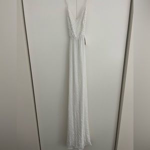 Show Me Your Mumu NWT Small White Gala Gown